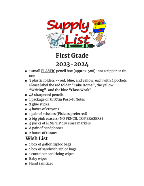 Supply List